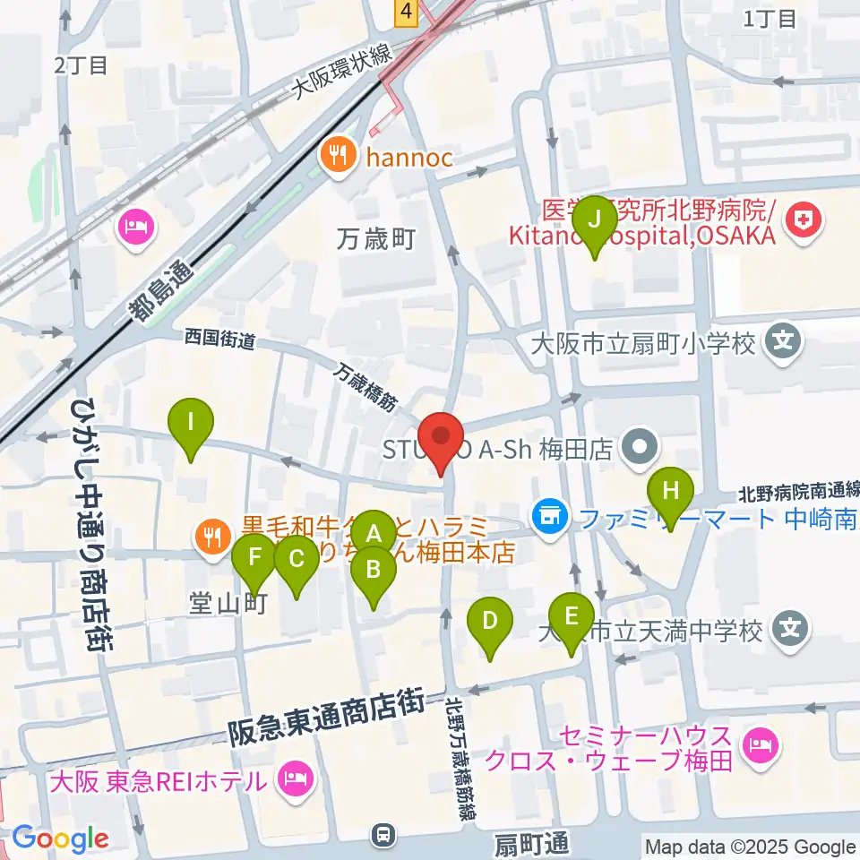 Jazz Records seeed周辺のホテル一覧地図