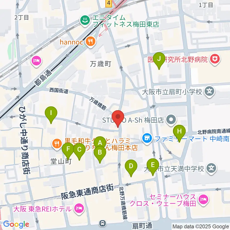 Jazz Records seeed周辺のホテル一覧地図