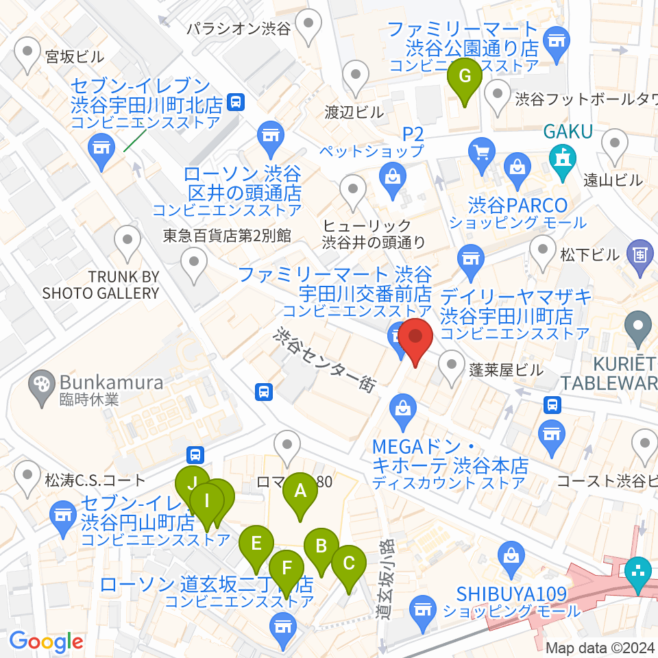 渋谷Club Malcolm周辺のホテル一覧地図
