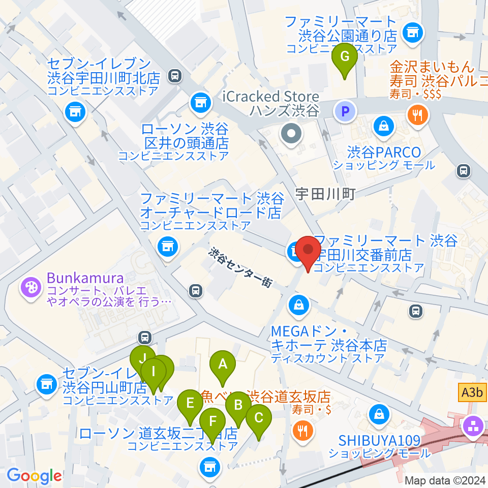 渋谷Club Malcolm周辺のホテル一覧地図