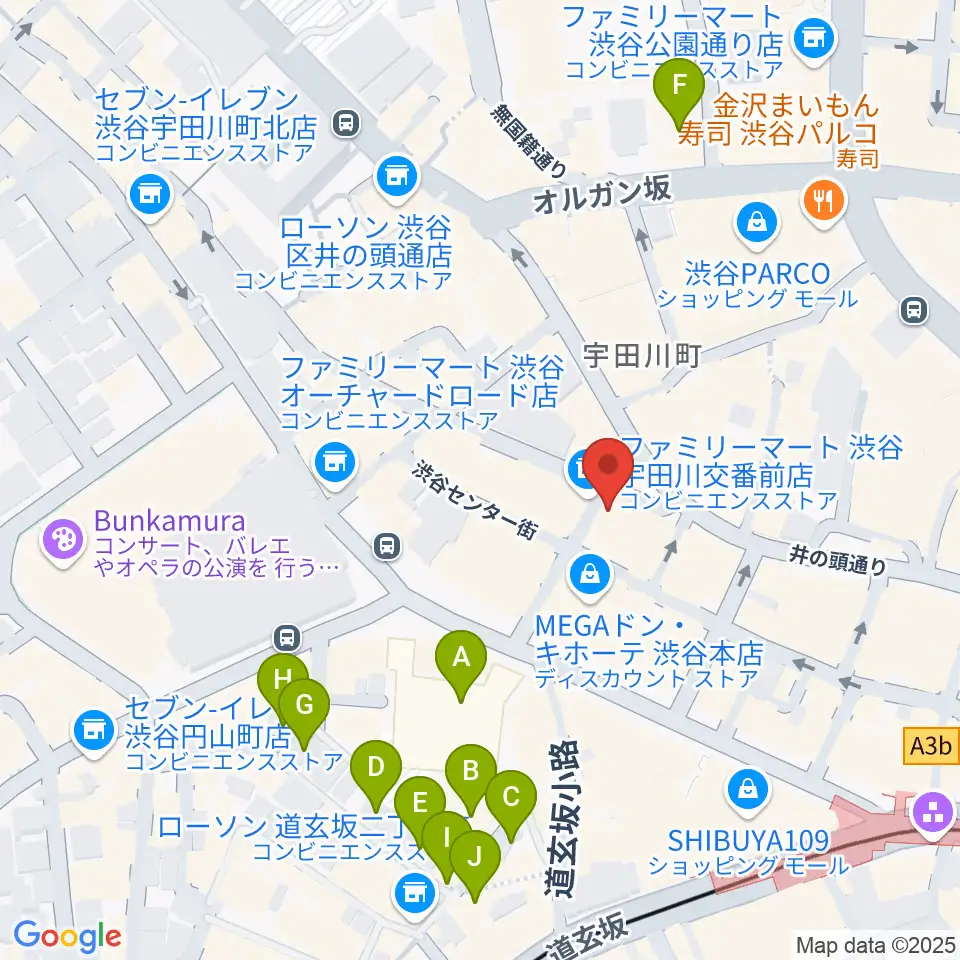 渋谷Club Malcolm周辺のホテル一覧地図