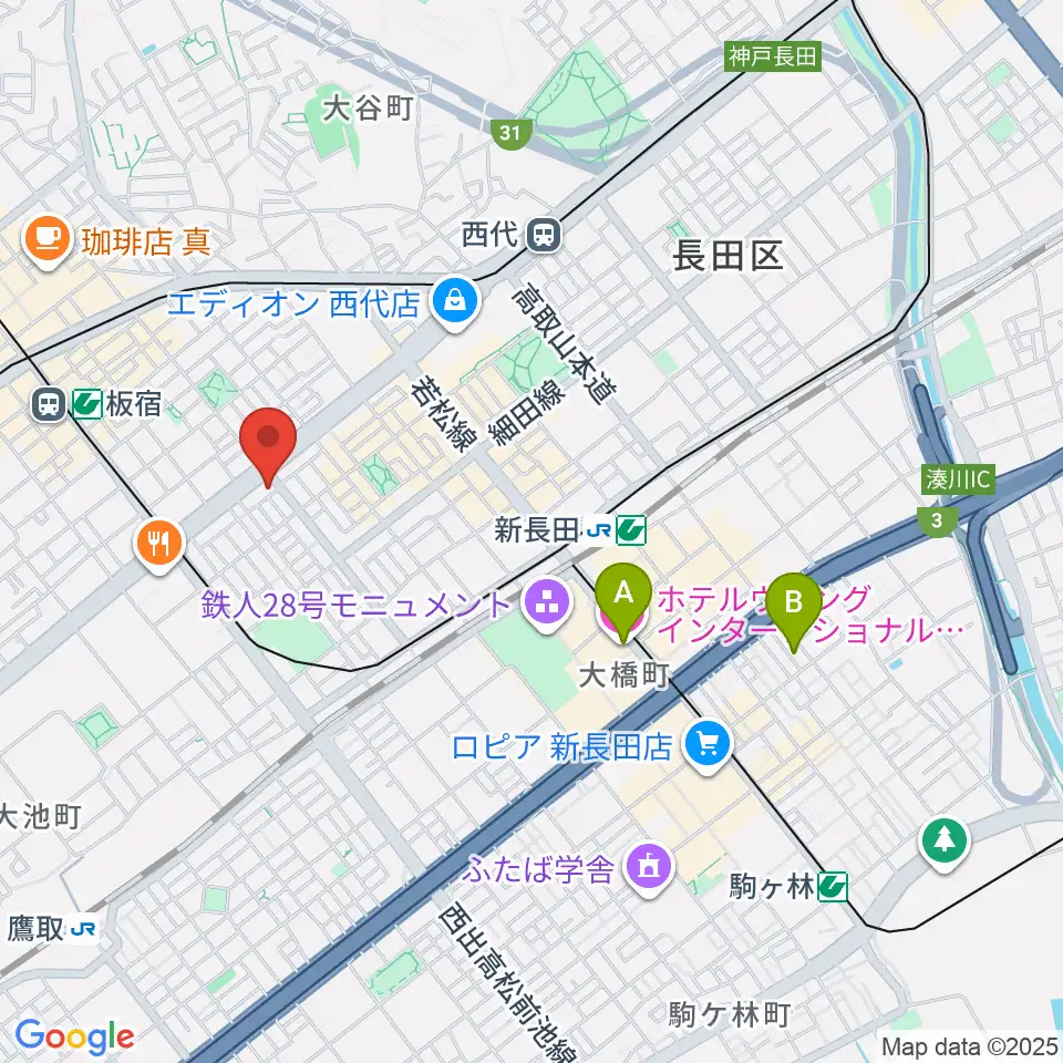 KOBEらぼポルカ周辺のホテル一覧地図