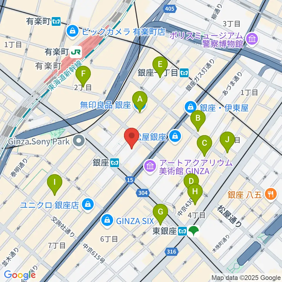 シネスイッチ銀座周辺のホテル一覧地図