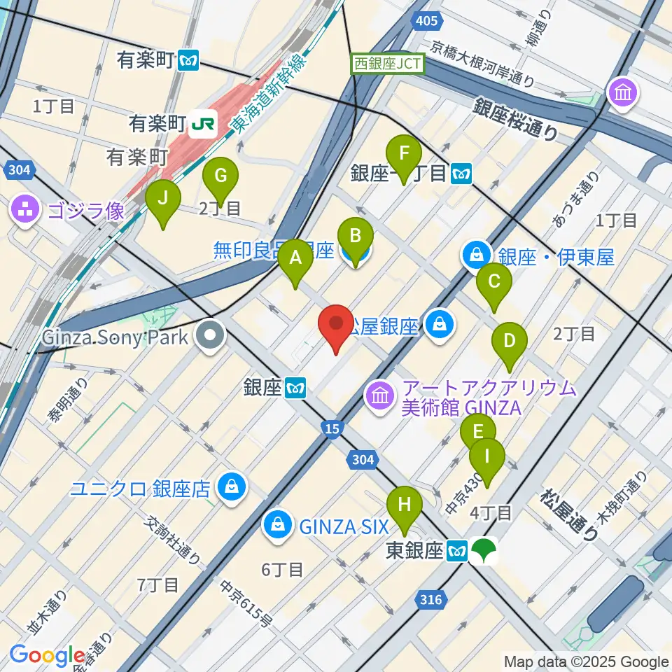 シネスイッチ銀座周辺のホテル一覧地図
