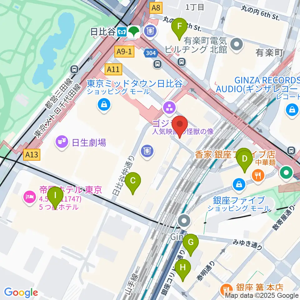 TOHOシネマズシャンテ周辺のホテル一覧地図