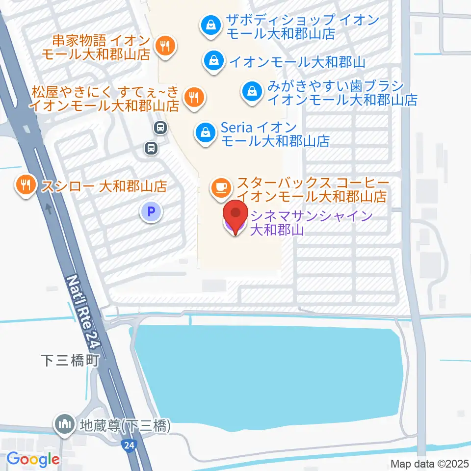 シネマサンシャイン大和郡山周辺のホテル一覧地図