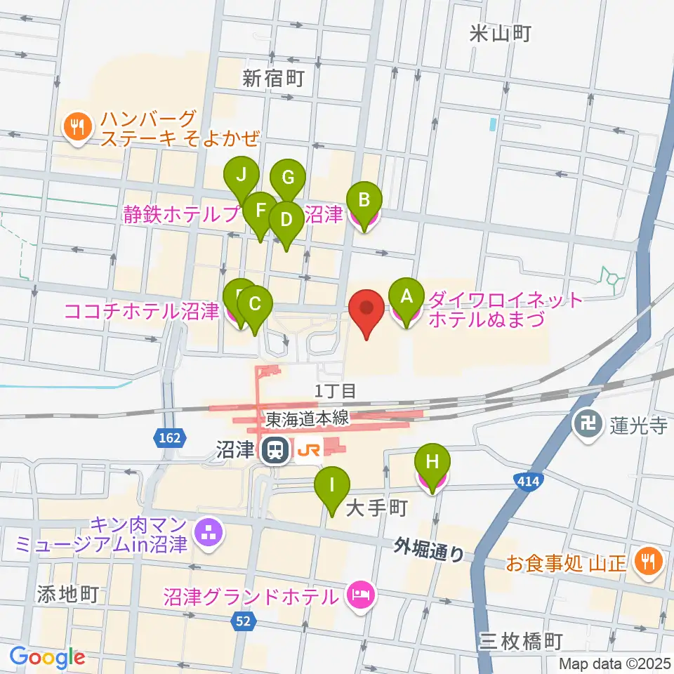 シネマサンシャイン沼津周辺のホテル一覧地図