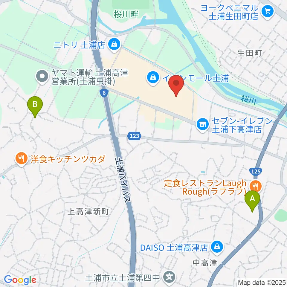 シネマサンシャイン土浦周辺のホテル一覧地図