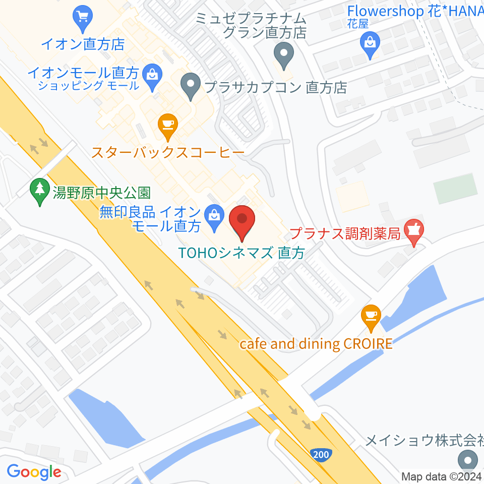 TOHOシネマズ直方周辺のホテル一覧地図