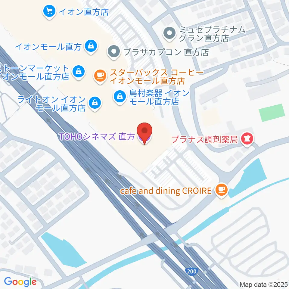 TOHOシネマズ直方周辺のホテル一覧地図