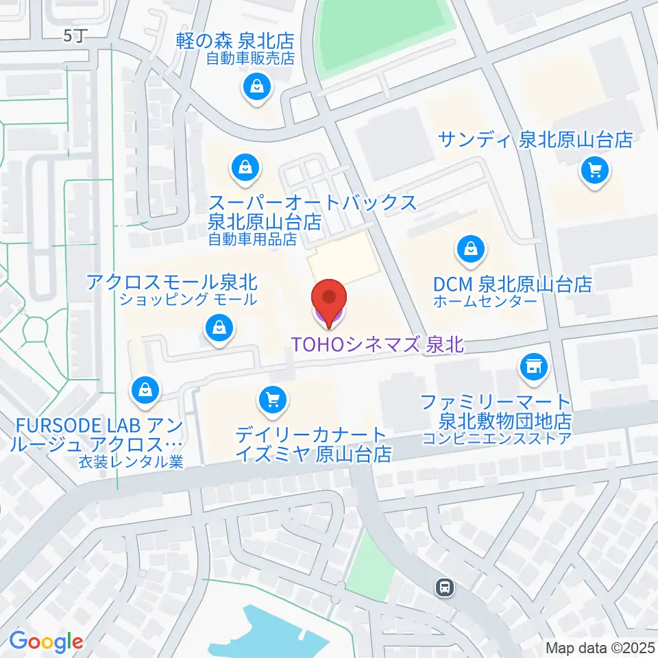 TOHOシネマズ泉北周辺のホテル一覧地図