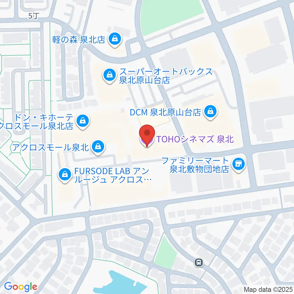 TOHOシネマズ泉北周辺のホテル一覧地図