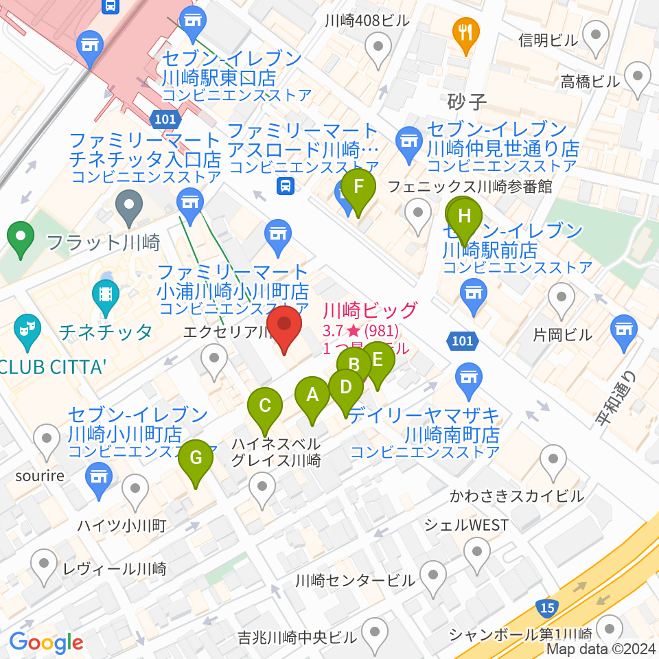 スタジオ太鼓庵周辺のホテル一覧地図