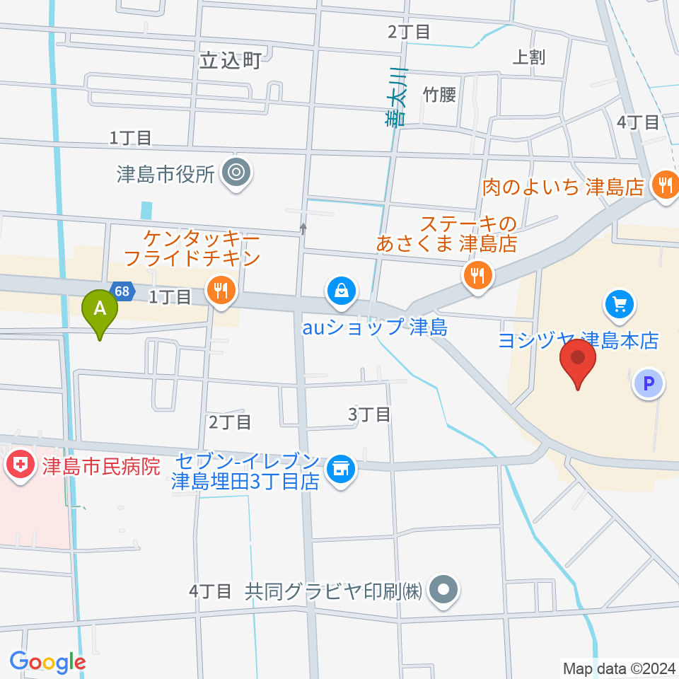 TOHOシネマズ津島周辺のホテル一覧地図