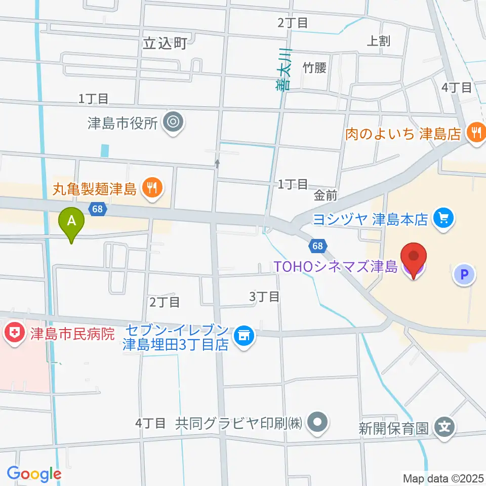 TOHOシネマズ津島周辺のホテル一覧地図