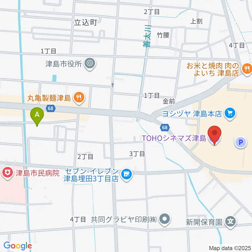TOHOシネマズ津島周辺のホテル一覧地図