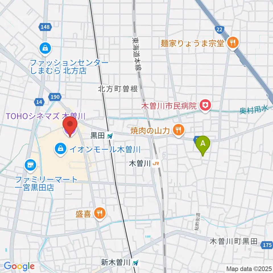 TOHOシネマズ木曽川周辺のホテル一覧地図