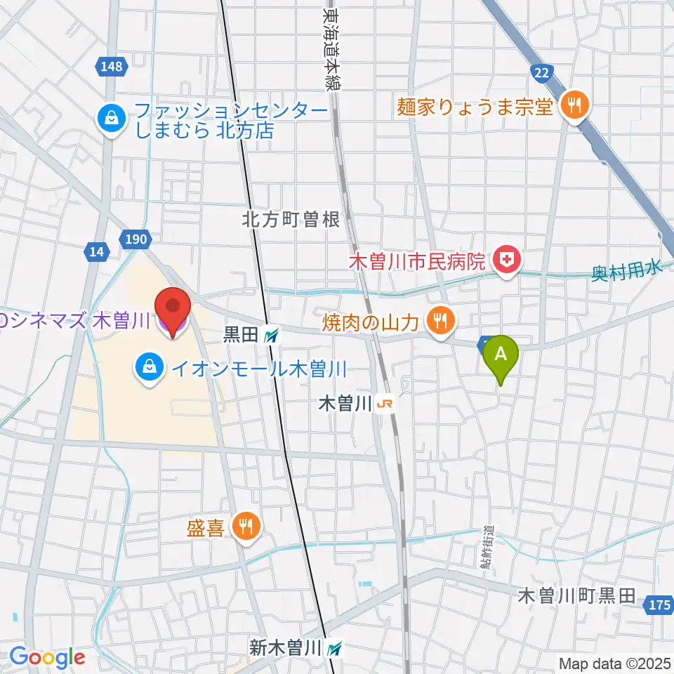 TOHOシネマズ木曽川周辺のホテル一覧地図