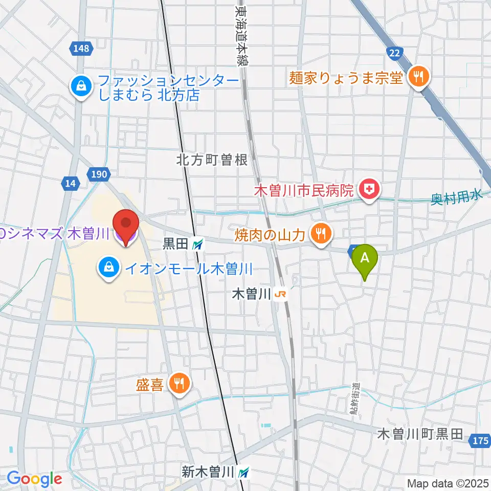 TOHOシネマズ木曽川周辺のホテル一覧地図