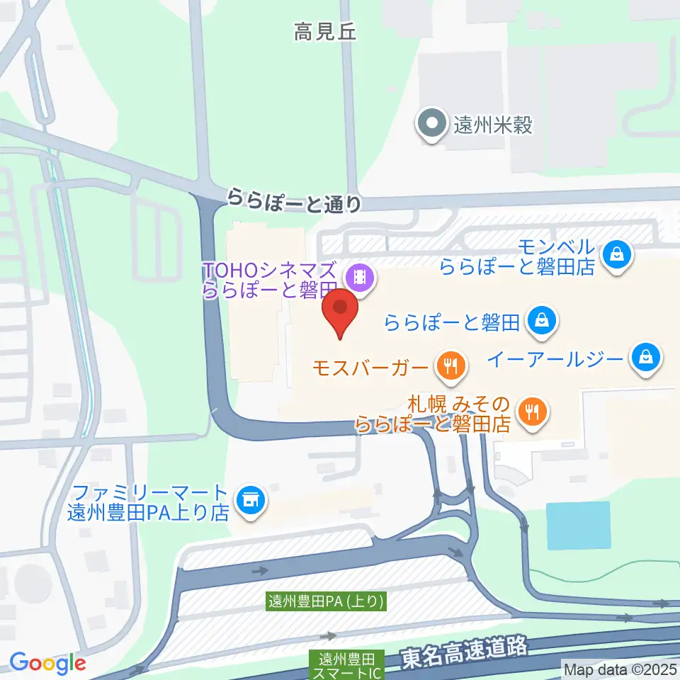 TOHOシネマズららぽーと磐田周辺のホテル一覧地図