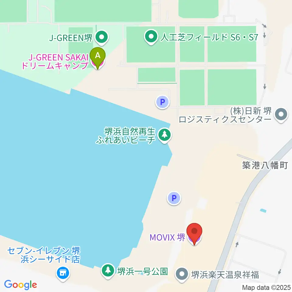 MOVIX堺周辺のホテル一覧地図