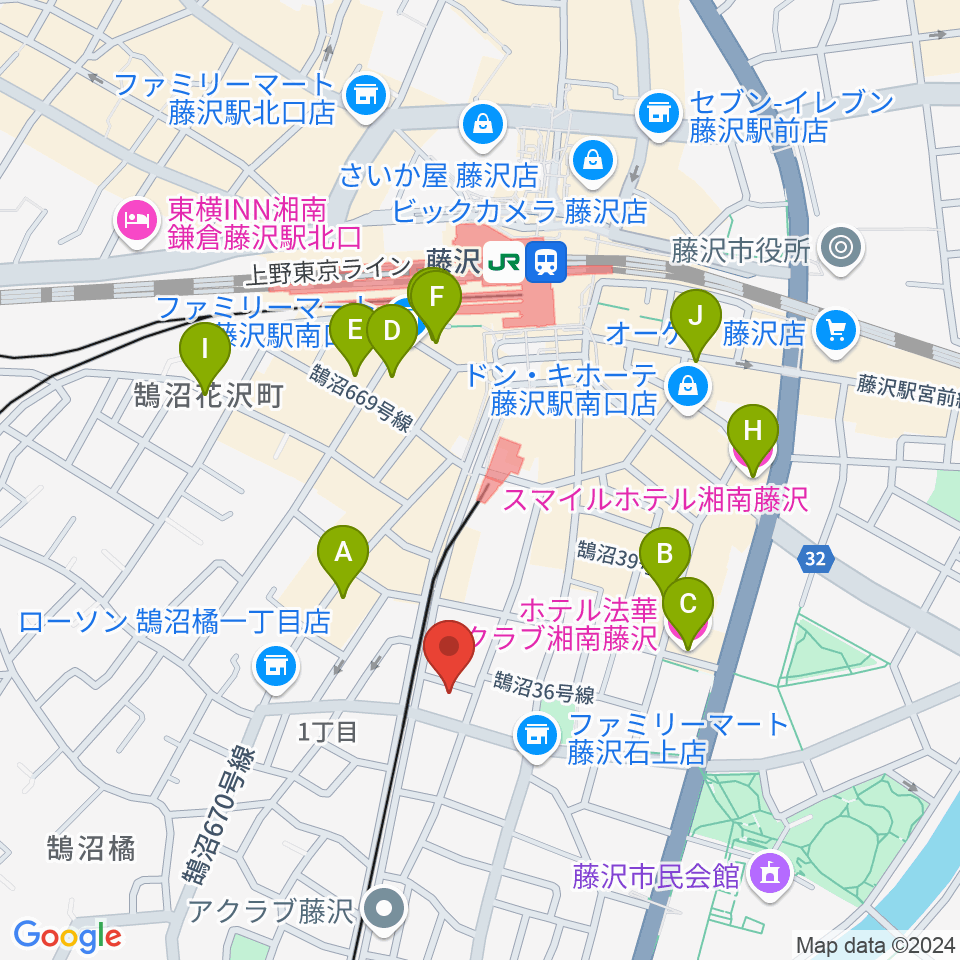 soundmarket周辺のホテル一覧地図