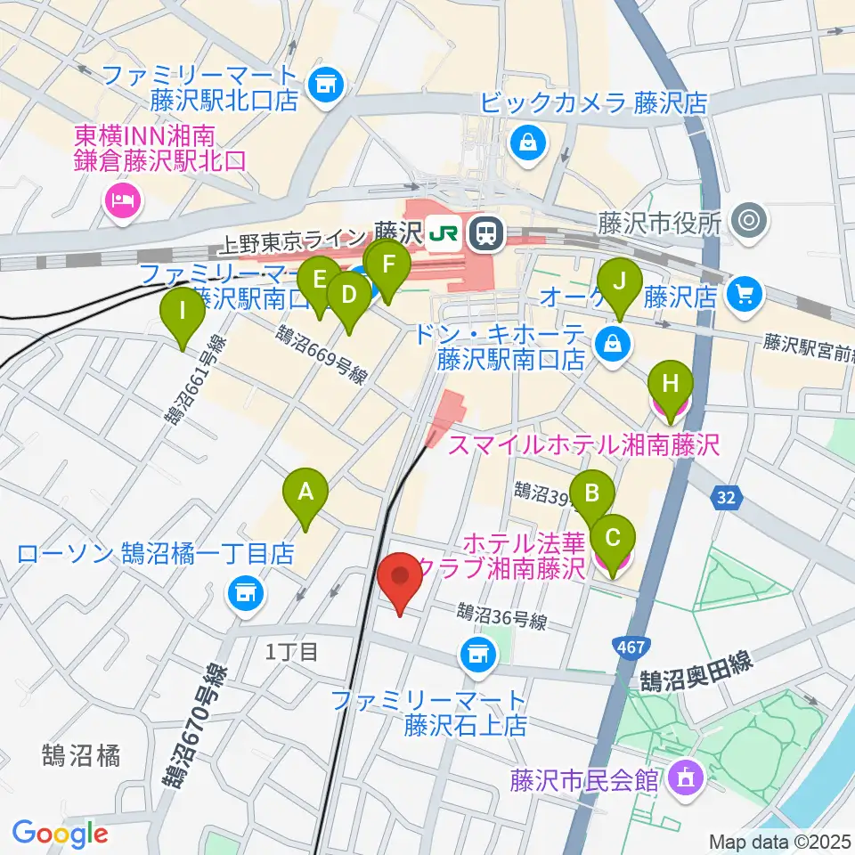 soundmarket周辺のホテル一覧地図