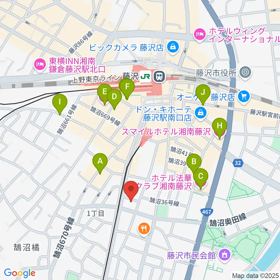 soundmarket周辺のホテル一覧地図