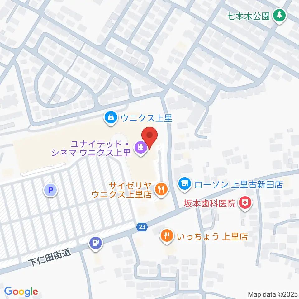 ユナイテッド・シネマ ウニクス上里周辺のホテル一覧地図