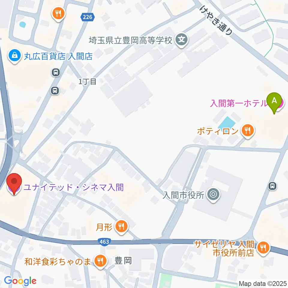 ローソン・ユナイテッドシネマ入間周辺のホテル一覧地図
