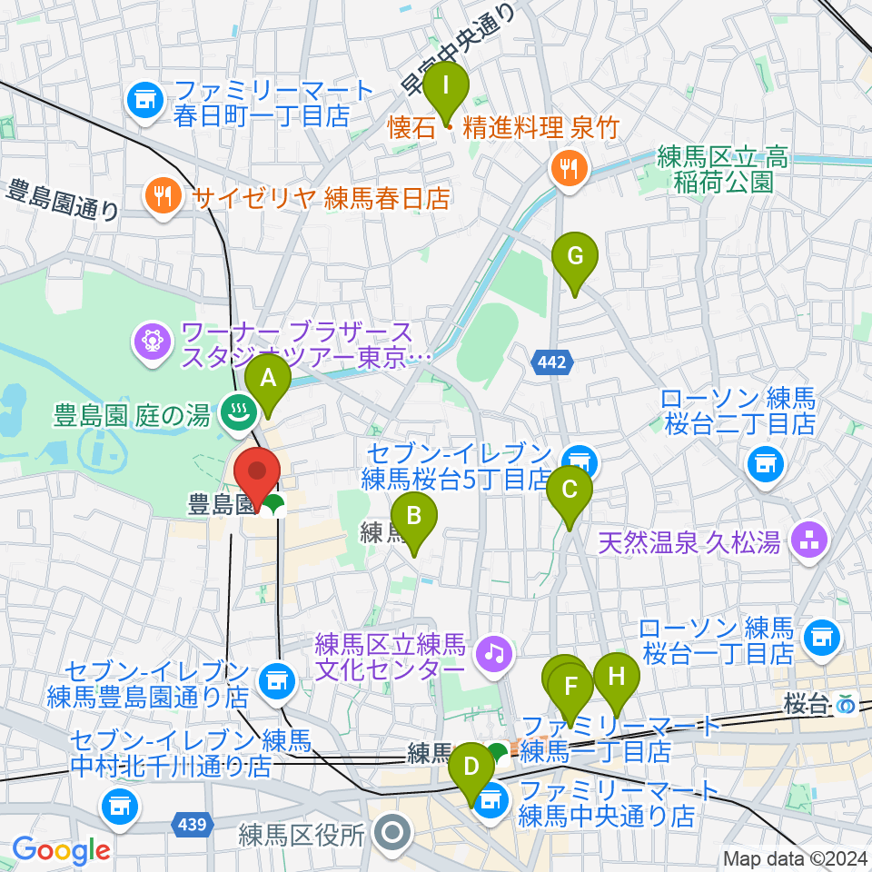 ユナイテッド・シネマとしまえん周辺のホテル一覧地図