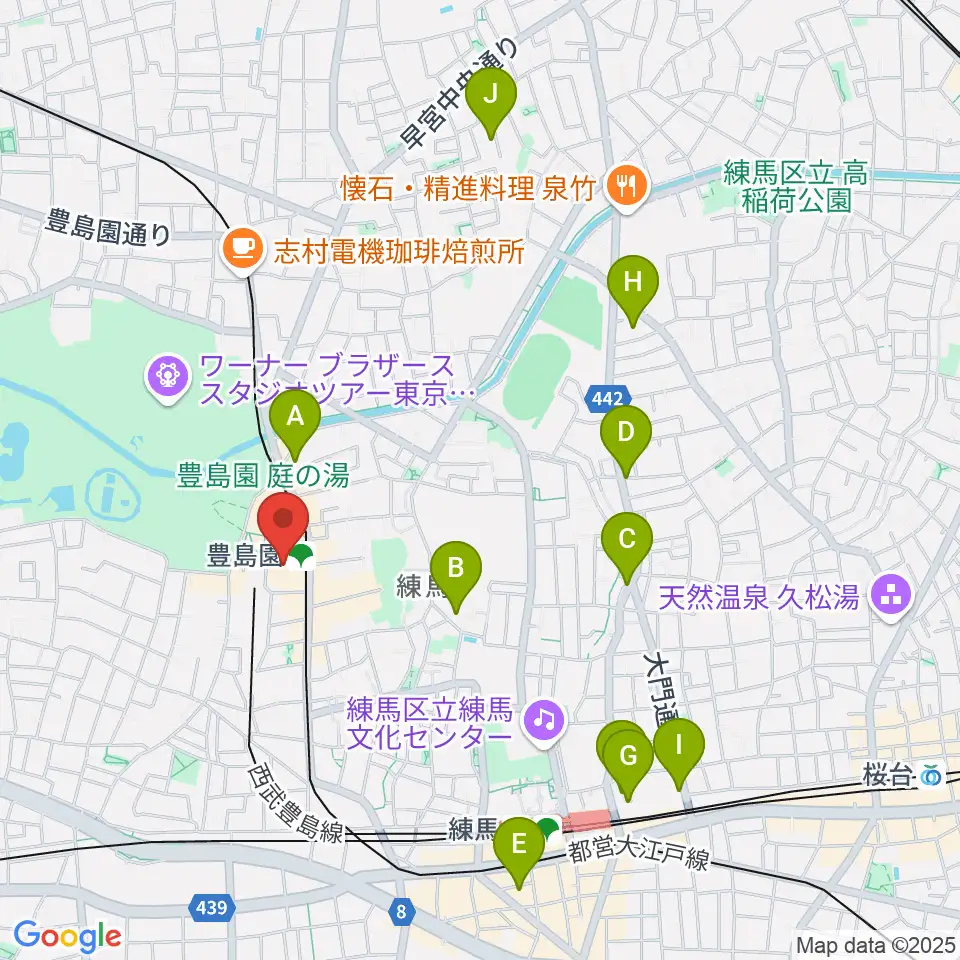 ユナイテッド・シネマとしまえん周辺のホテル一覧地図