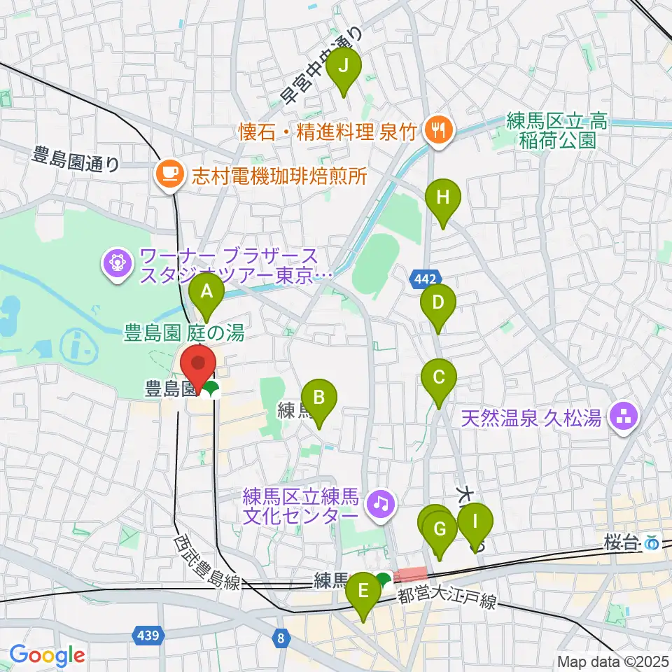 ユナイテッド・シネマとしまえん周辺のホテル一覧地図
