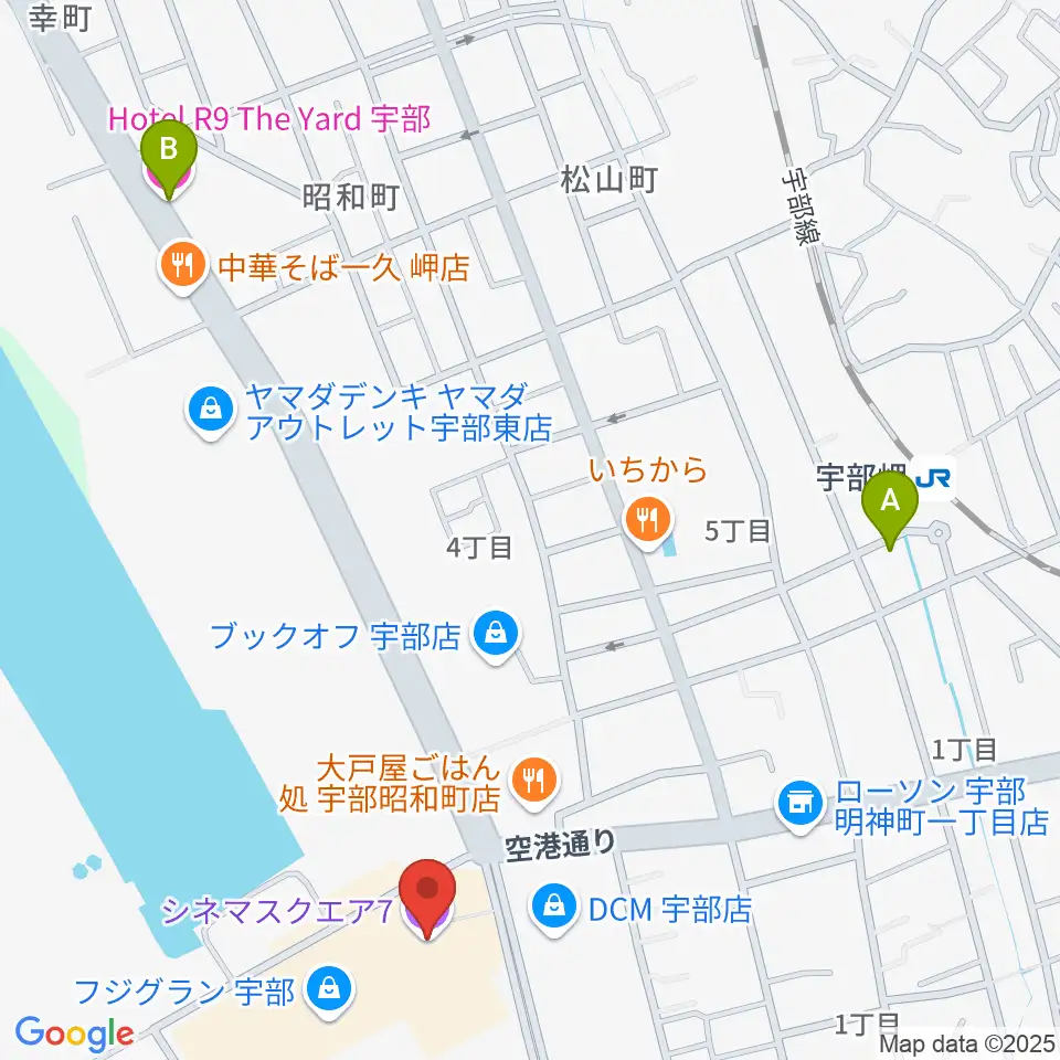 シネマ・スクエア7周辺のホテル一覧地図