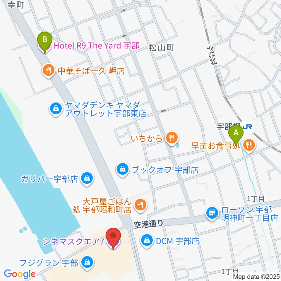 シネマ・スクエア7周辺のホテル一覧地図