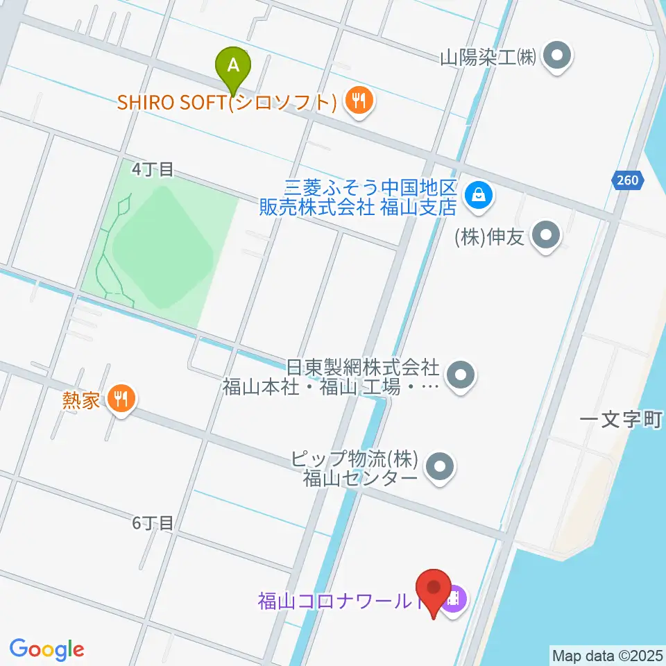 シネマワールド福山周辺のホテル一覧地図