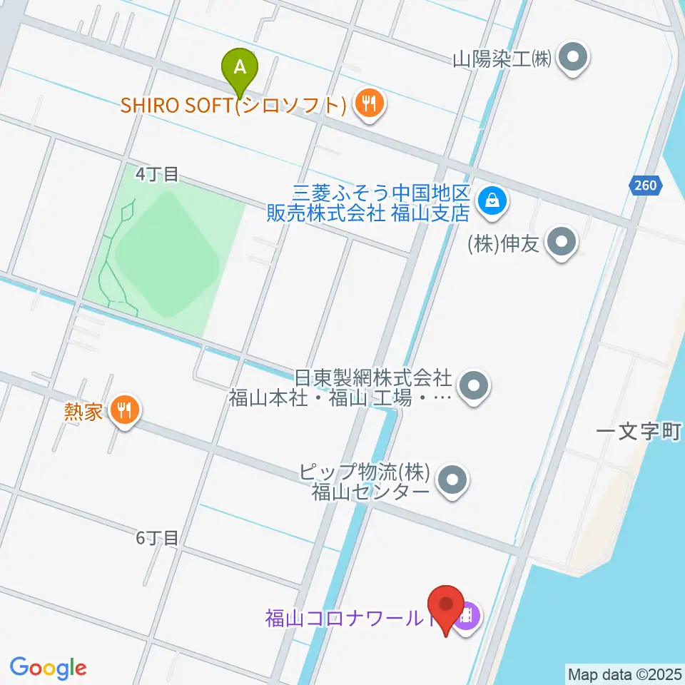 シネマワールド福山周辺のホテル一覧地図