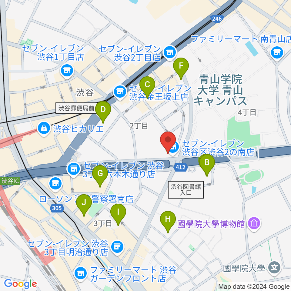 渋谷LOFT HEAVEN周辺のホテル一覧地図