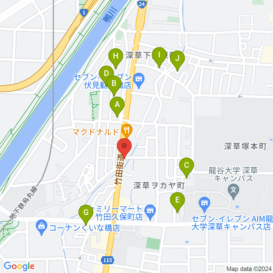 京都Annie's Cafe周辺のホテル一覧地図