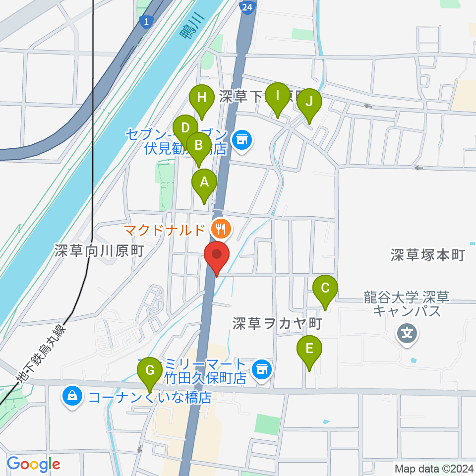 京都Annie's Cafe周辺のホテル一覧地図