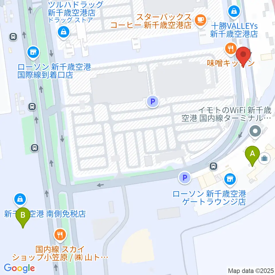 新千歳空港シアター周辺のホテル一覧地図