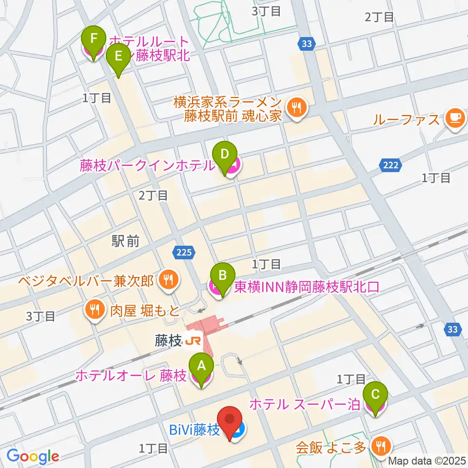 藤枝シネ・プレーゴ周辺のホテル一覧地図