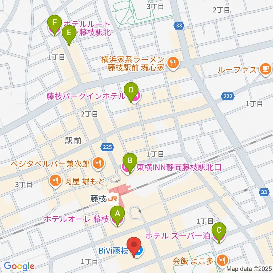 藤枝シネ・プレーゴ周辺のホテル一覧地図