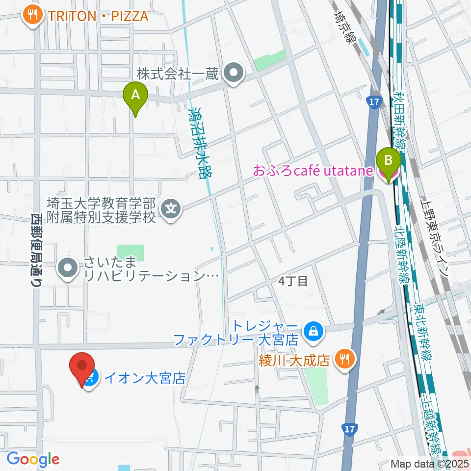 イオンシネマ大宮周辺のホテル一覧地図