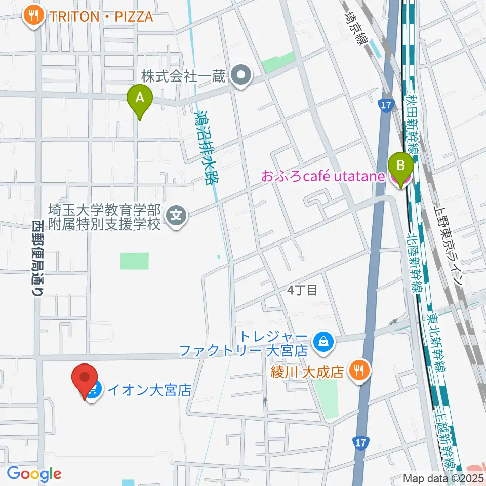 イオンシネマ大宮周辺のホテル一覧地図