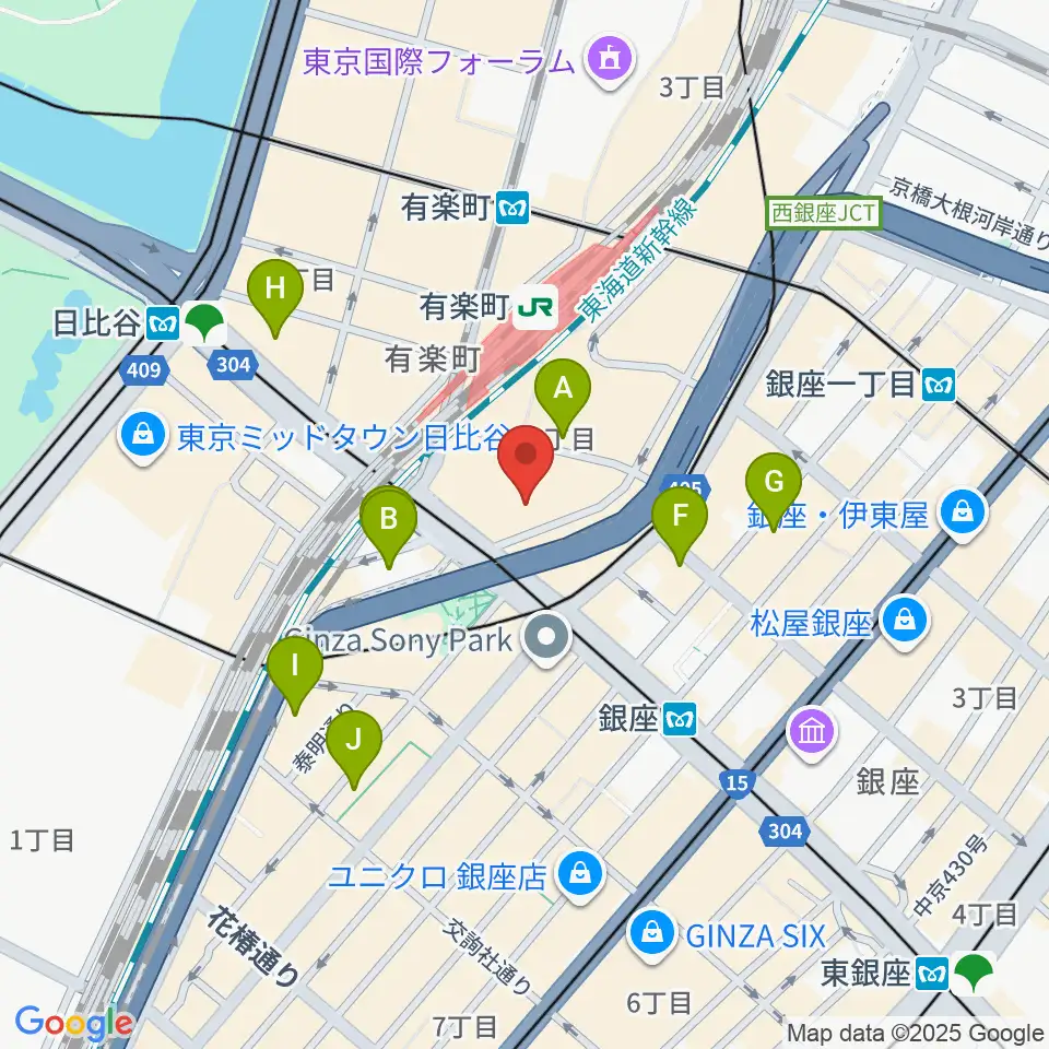 丸の内ピカデリー周辺のホテル一覧地図