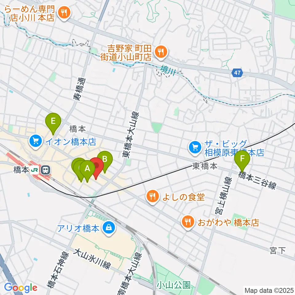 MOVIX橋本周辺のホテル一覧地図