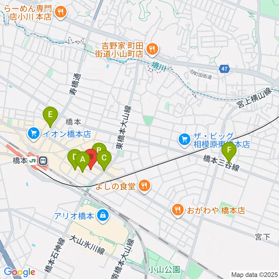 MOVIX橋本周辺のホテル一覧地図