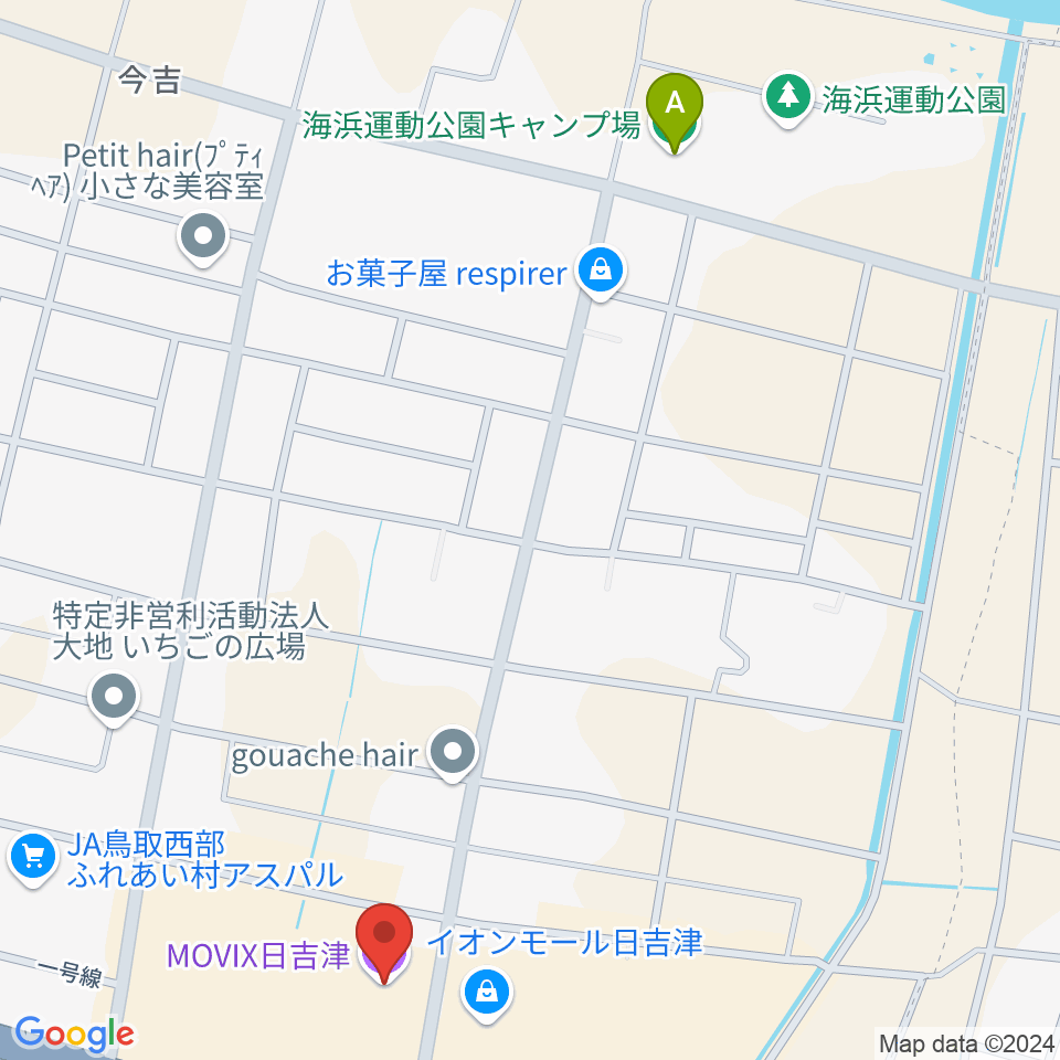 MOVIX日吉津周辺のホテル一覧地図