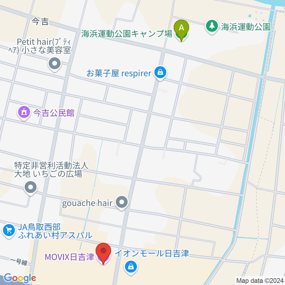 MOVIX日吉津周辺のホテル一覧地図